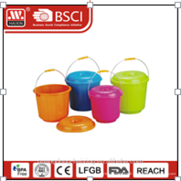 seau en plastique W/couvercle 3l/4.2l/5.2L